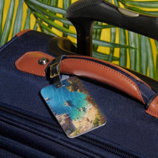 Étiquette À Bagage Plage en Grèce (Insitu Rectoal 1)