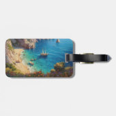 Étiquette À Bagage Plage en Grèce (Dos horizontal)