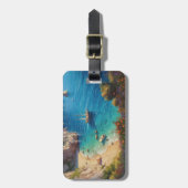 Étiquette À Bagage Plage en Grèce  (Devant Vertical)