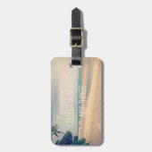 Étiquette À Bagage Plage Hawaii | Collect Moments Not Things (Devant Vertical)