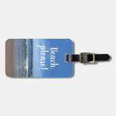 Étiquette À Bagage Plage s'il vous plaît ! (Devant horizontal)