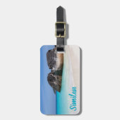 Étiquette À Bagage Plage Similaire Andaman Sea Phuket Thaïlande cadea (Devant Vertical)