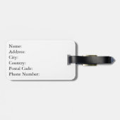 Étiquette À Bagage Plage tropicale (Dos horizontal)