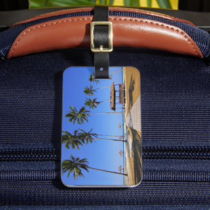 Étiquette À Bagage Plage tropicale