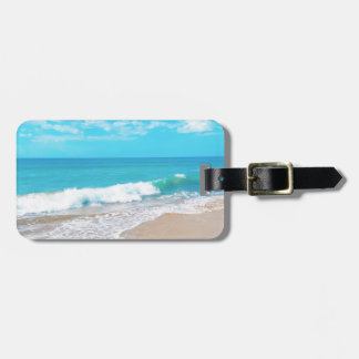 Étiquette À Bagage Plage tropicale