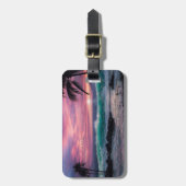 Étiquette À Bagage Plage tropicale (Devant Vertical)