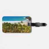 Étiquette À Bagage Plage Tropicale (Dos horizontal)