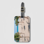 Étiquette À Bagage Plage Tropicale (Devant Vertical)