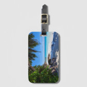 Étiquette À Bagage Plage Tropicale (Devant Vertical)