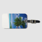Étiquette À Bagage Plage tropicale | Seychelles (Devant Horizontal)
