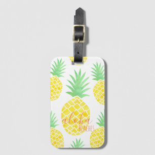 Étiquette À Bagage Plages d'Aloha à l'ananas Tropical