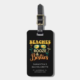 Étiquette À Bagage Plages de Fête de Fiançailles Alcool Meilleures Am