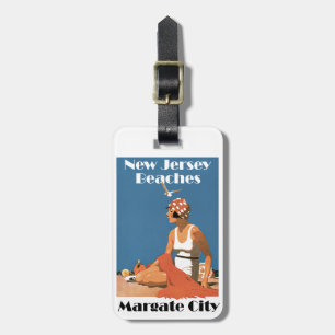 Étiquette À Bagage Plages du New Jersey ~ Margate City