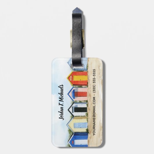 Étiquette À Bagage Plages I (Dos Vertical)