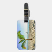 Étiquette À Bagage Plages tropicales | Bateau, Palmier, Aruba (Devant Vertical)