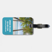 Étiquette À Bagage Plages tropicales | Boracay Philippines (Dos horizontal)
