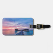 Étiquette À Bagage Plages tropicales | Bungalows Maldives (Devant horizontal)