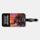 Étiquette À Bagage Plages tropicales | Maui Hawaii (Dos horizontal)