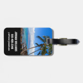Étiquette À Bagage Plages tropicales | Maui Hawaii (Dos horizontal)