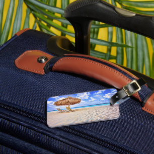Étiquette À Bagage Plages tropicales Plage de sable d'Aruba