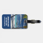 Étiquette À Bagage Plages tropicales | Sandy Beach, Maldives (Dos horizontal)