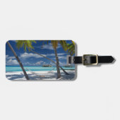 Étiquette À Bagage Plages tropicales | Sandy Beach, Maldives (Devant horizontal)