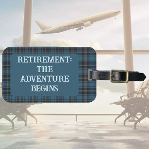 Étiquette À Bagage Plaids personnalisés Cadeaux de voyage de retraite