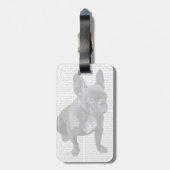Étiquette À Bagage Plaine de bouledogue français (Dos Vertical)