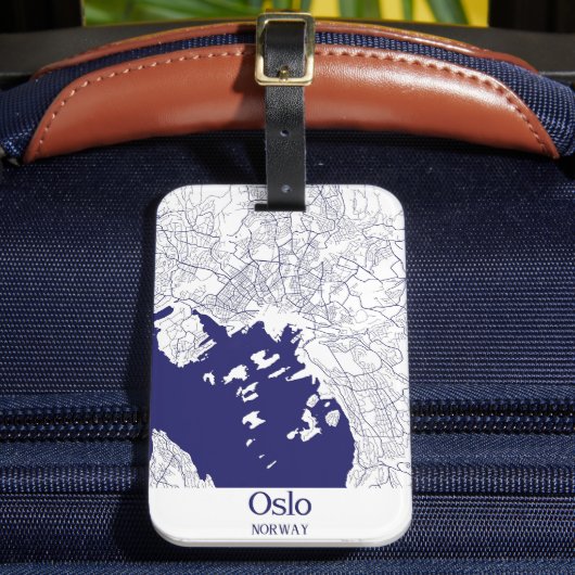 Étiquette À Bagage Plan de la ville d'Oslo (Insitu Rectoal 2)