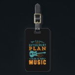Étiquette À Bagage Plan de retraite à la retraite amusant Faire de la<br><div class="desc">Oui, J'Ai Un Régime De Retraite. Je Prévois De Faire De La Musique. Design amusant pour les musiciens, ceux qui aiment jouer de la guitare ou d'autres instruments de musique, chanter, écrire des chansons, chasser rêver d'être une rock star. Marchandises vintages et rétro pour retraité créatif. Parfait pour les collègues...</div>
