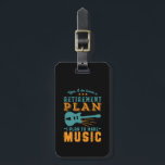 Étiquette À Bagage Plan de retraite à la retraite amusant Faire de la<br><div class="desc">Oui, J'Ai Un Régime De Retraite. Je Prévois De Faire De La Musique. Design amusant pour les musiciens, ceux qui aiment jouer de la guitare ou d'autres instruments de musique, chanter, écrire des chansons, chasser rêver d'être une rock star. Marchandises vintages et rétro pour retraité créatif. Parfait pour les collègues...</div>