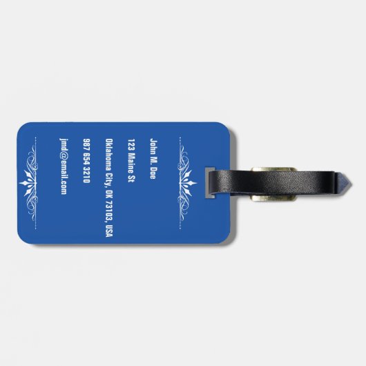 Étiquette À Bagage Plan d'évacuation des tornades ; -) (Dos horizontal)