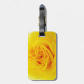 Étiquette À Bagage Plan rapproché de fleur de rose jaune (Dos Vertical)