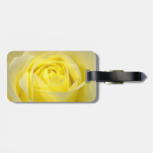 Étiquette À Bagage Plan rapproché de rose jaune (Dos horizontal)