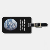Étiquette À Bagage Planète Terre Prise Par L'Équipage Apollo 11. (Devant horizontal)