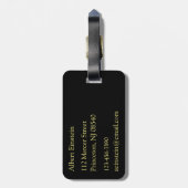 Étiquette À Bagage Planètes du système solaire dans l'espace profond (Dos Vertical)