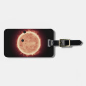 Étiquette À Bagage Planètes Transitant Red Nwarf Star Dans Trappist-1 (Devant horizontal)