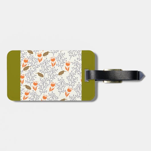 Étiquette À Bagage Plante (Dos horizontal)