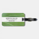 Étiquette À Bagage Plante d'Agave de près (Dos horizontal)