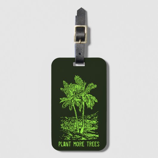 Étiquette À Bagage Plante plus d'arbres De l'environnement (Devant Vertical)