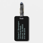 Étiquette À Bagage Plaque de licence California Sasquatch (Dos Vertical)