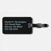 Étiquette À Bagage Plaque de licence California Sasquatch (Dos horizontal)