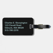 Étiquette À Bagage Plaque de licence de Washington Columbia Sasquatch (Dos horizontal)