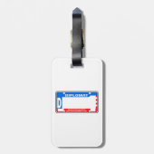 Étiquette À Bagage Plaque de licence diplomatique américaine vide (Dos Vertical)