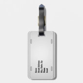 Étiquette À Bagage Plaque de licence Floride avec votre nom (Dos Vertical)
