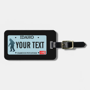 Étiquette À Bagage Plaque de licence Idaho Sasquatch