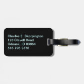 Étiquette À Bagage Plaque de licence Idaho Sasquatch (Dos horizontal)