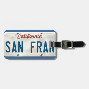 Étiquette À Bagage Plaque de licence San Francisco California