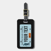 Étiquette À Bagage Plaque de licence Sasquatch de la Colombie-Britann (Devant Vertical)