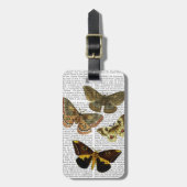 Étiquette À Bagage Plaque de papillon 4 (Devant Vertical)